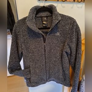 The North Face Charcoal Gray Zip Front Fleece Jacket